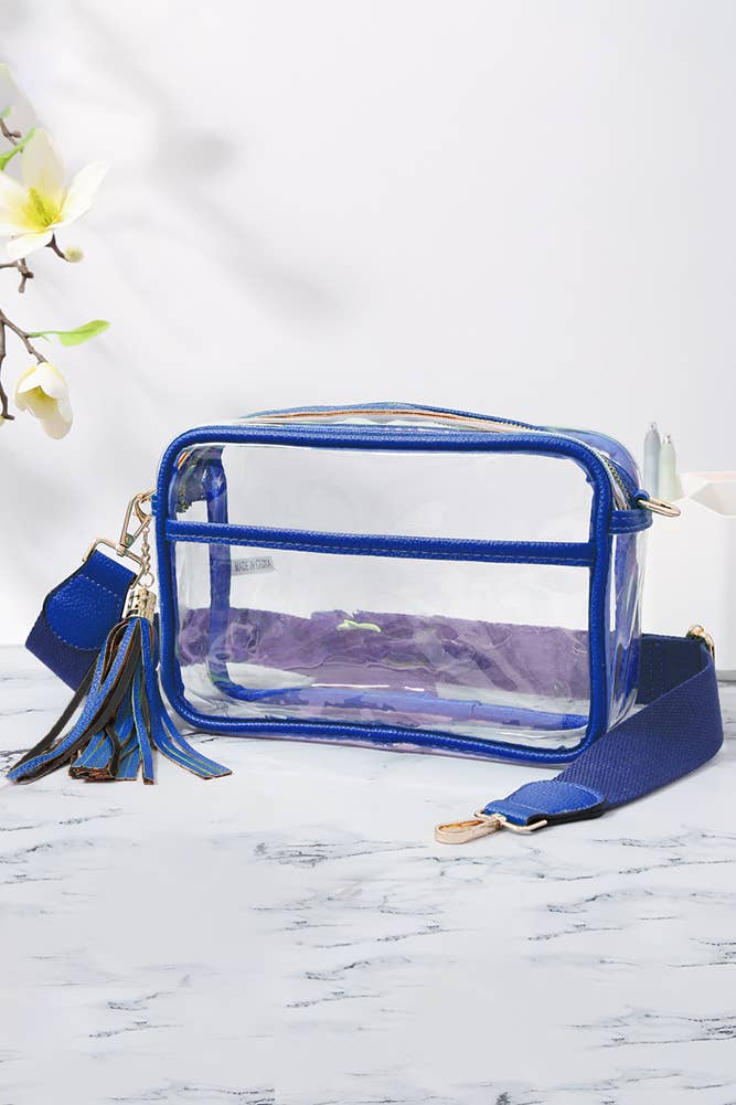 Clear PU Cross Body Camera Bag