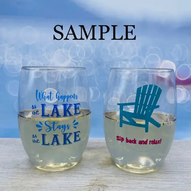 CAJUN WINEAUX Unbreakable TRITAN Plastic Wine Glasses