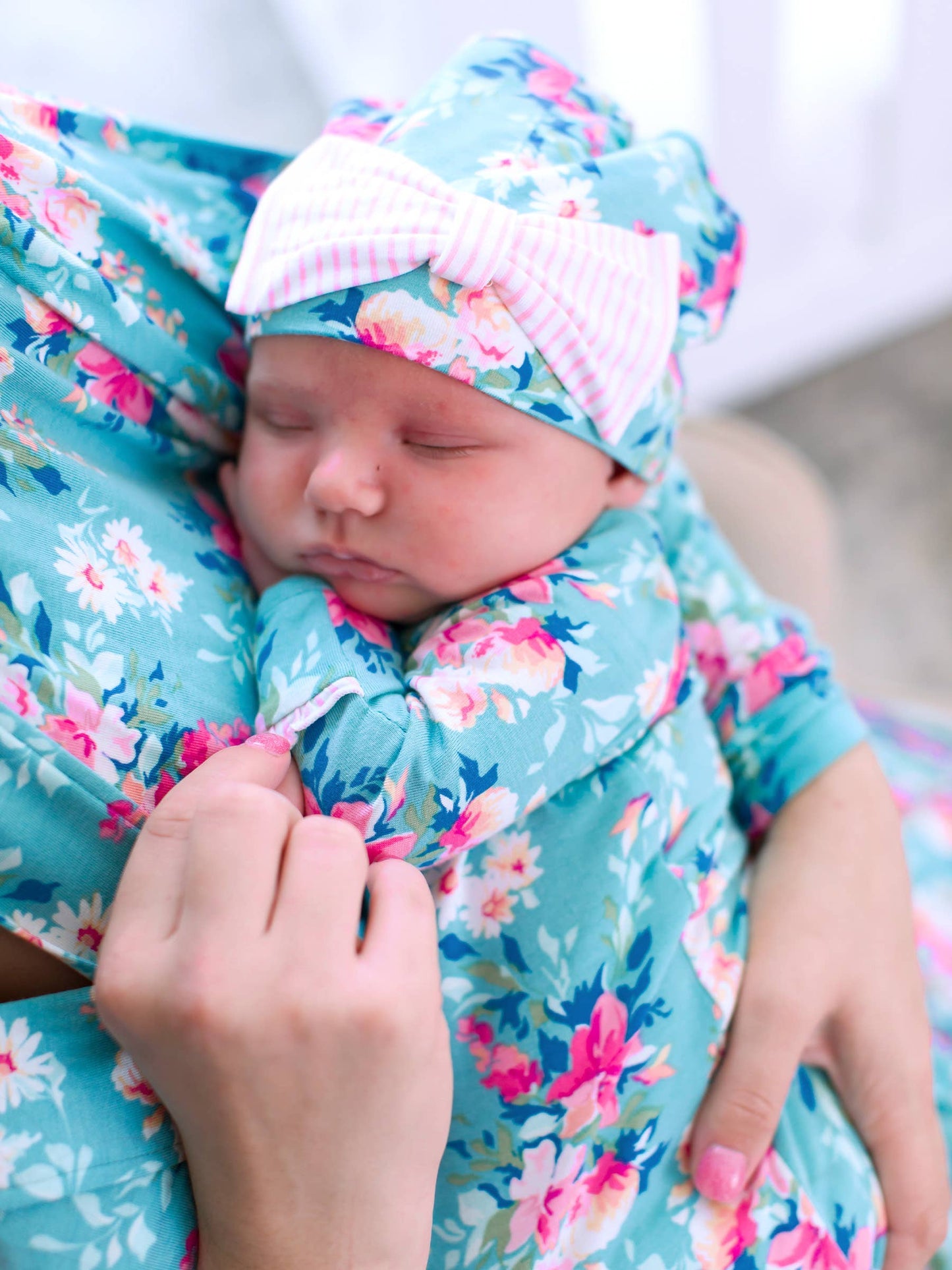 SoftSnooze™ Women's Bamboo Viscose Fancy Me Floral Mommy & Me Maternity Robe