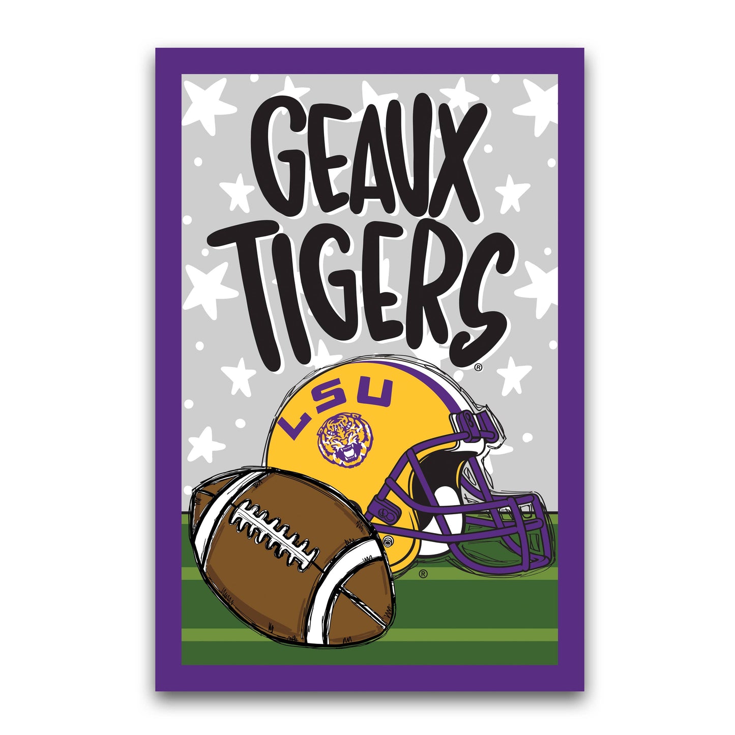 LSU Football Flag