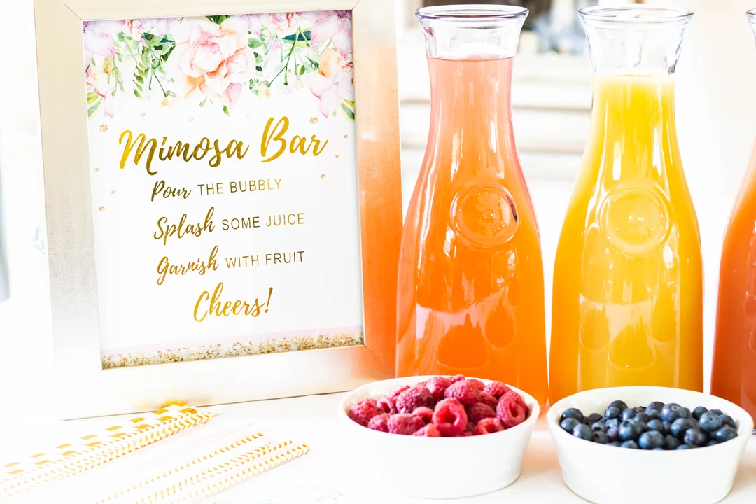 Mimosa Bar Decorations Kit - Bridal Shower & Birthday Party