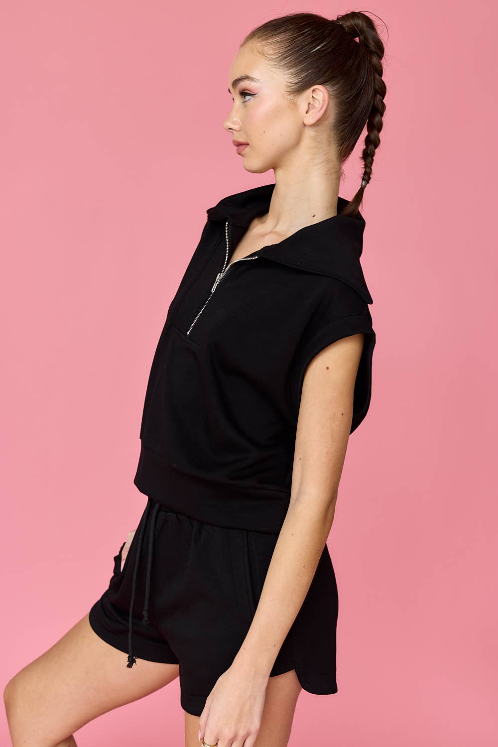 Blake Half Zip Top and Shorts Set