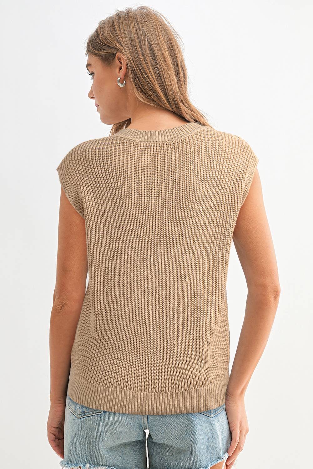 Western Cowboy Embroidery Sleevless Sweater | S-XL