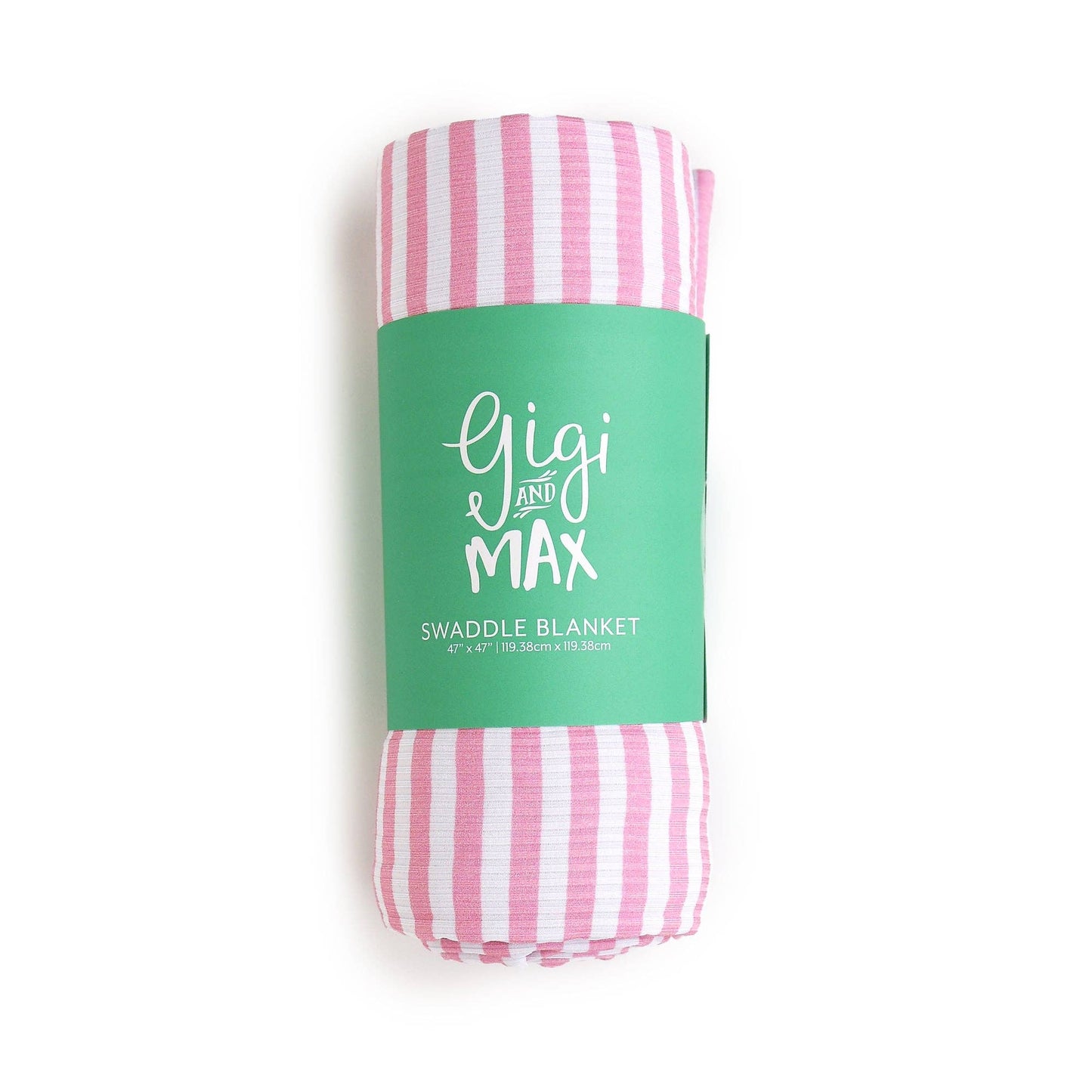 Lana Pink Ribbed SWADDLE Bamboo Blanket Coming Home Gift