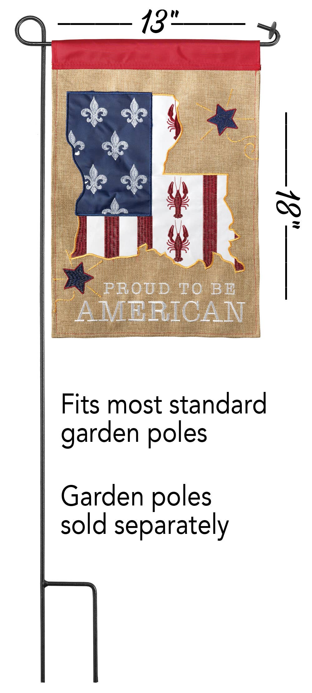 Proud American Fleur De Lis
