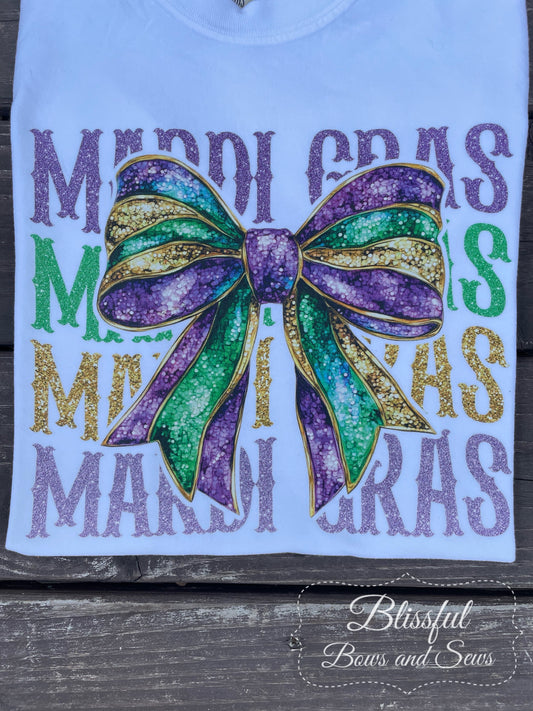 Mardi Gras w/ Bow