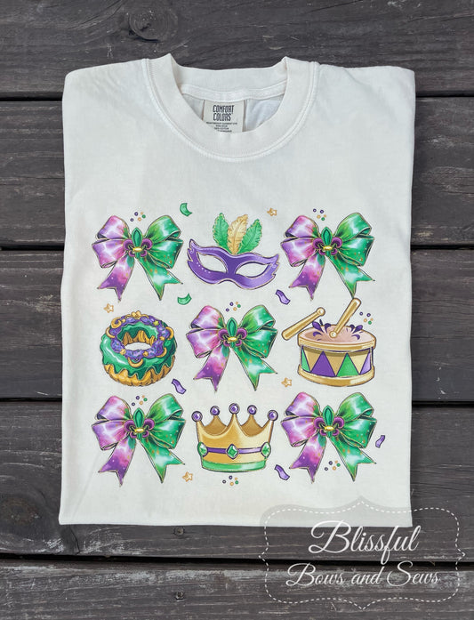 Mardi Gras Multi Color Tee
