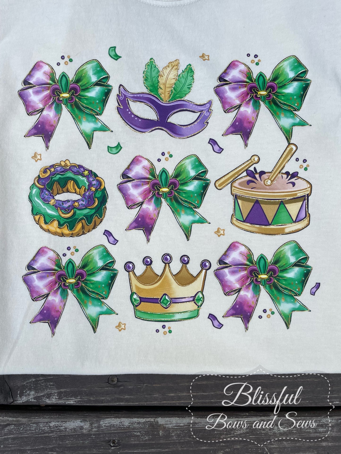 Mardi Gras Multi Color Tee