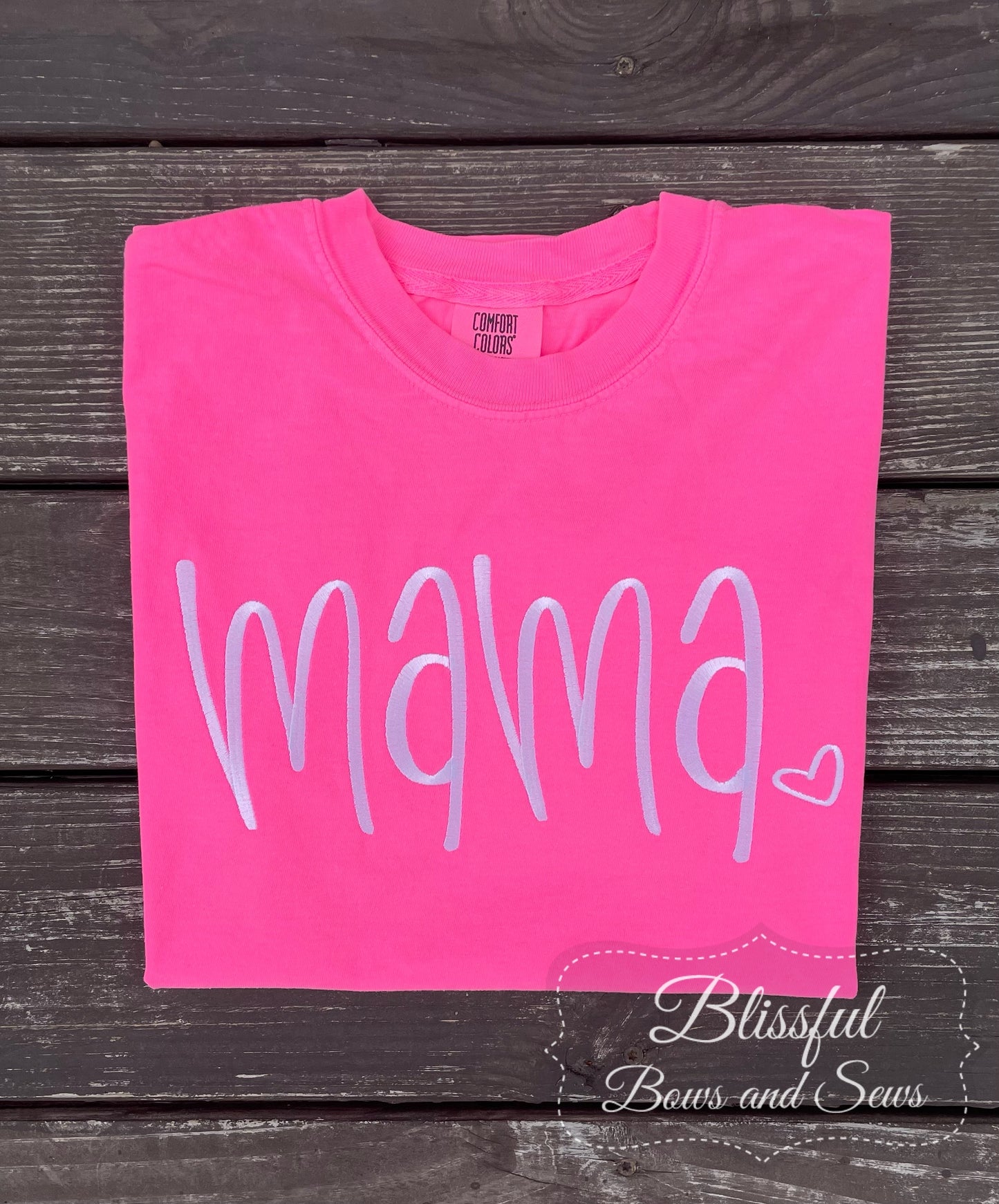 Mama Monogram Pink T-Shirt