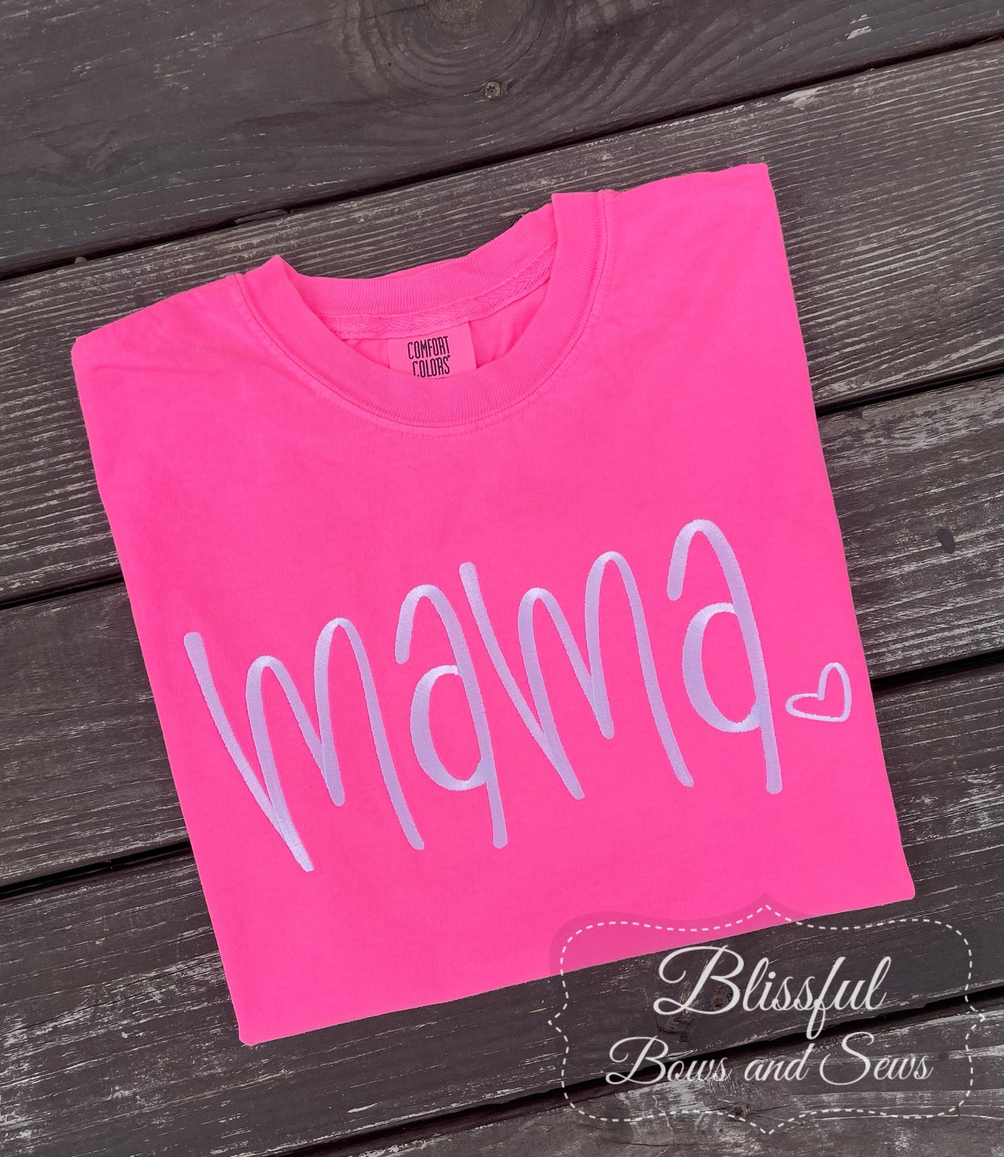 Mama Monogram Pink T-Shirt