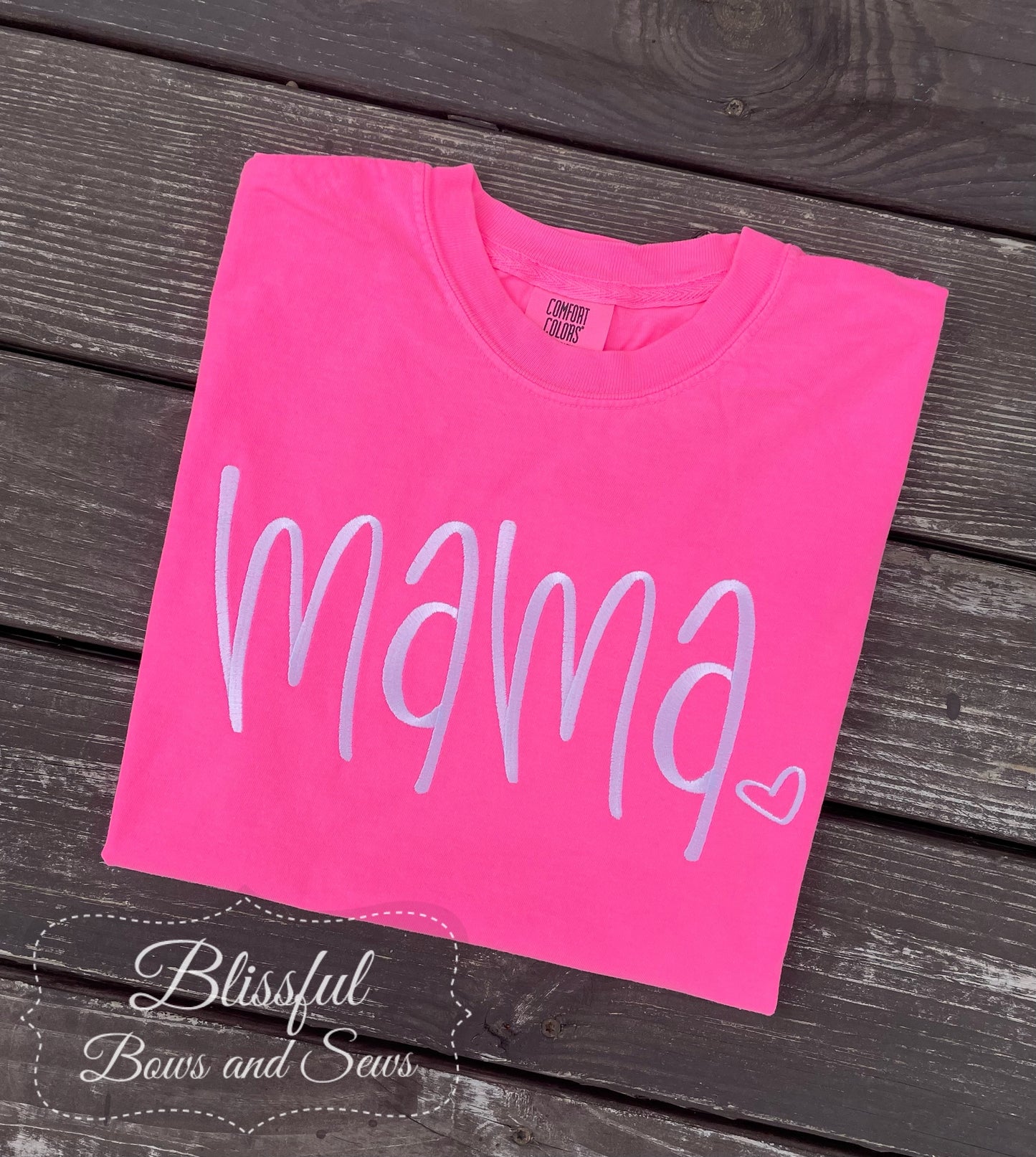 Mama Monogram Pink T-Shirt