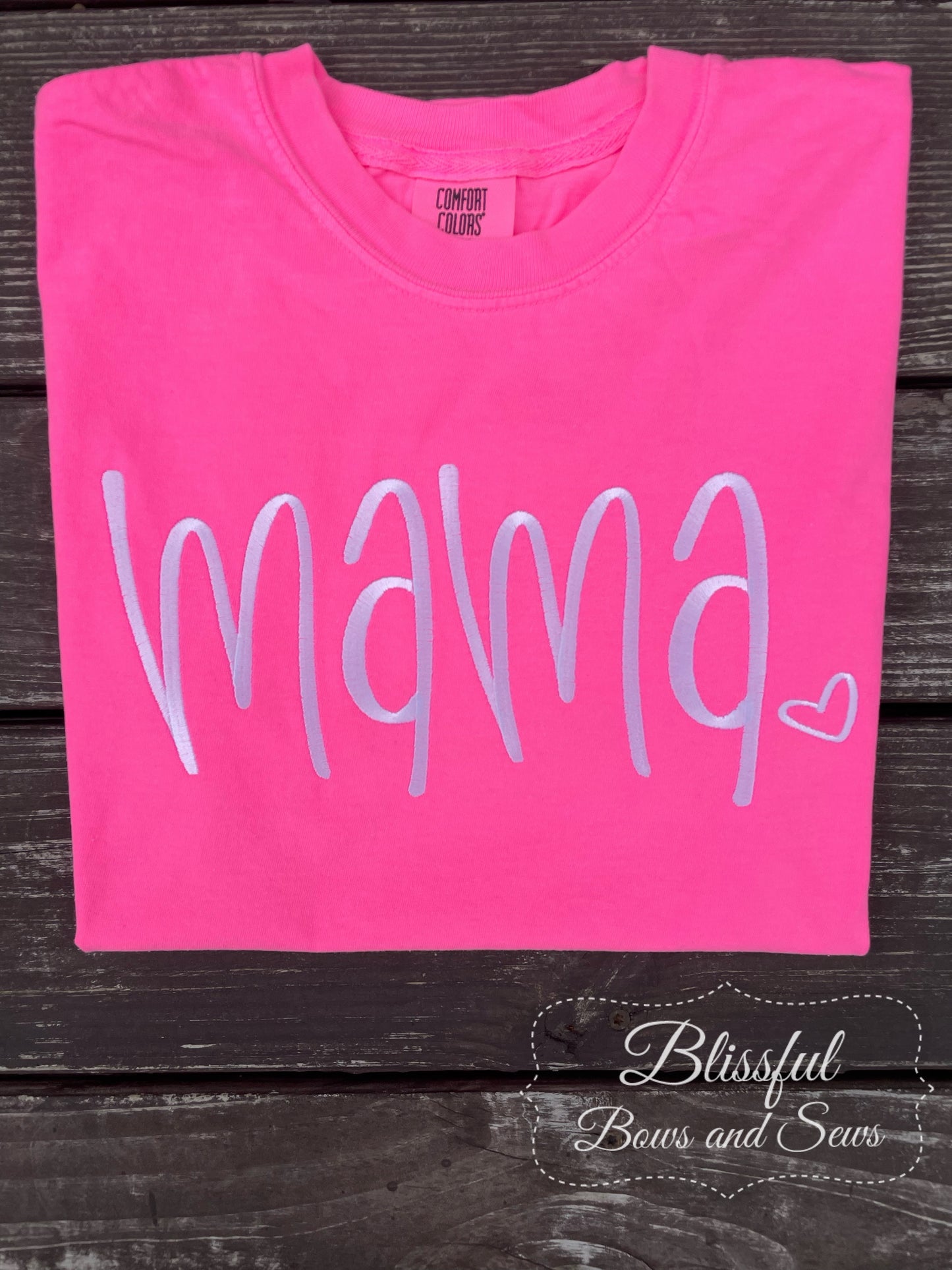 Mama Monogram Pink T-Shirt