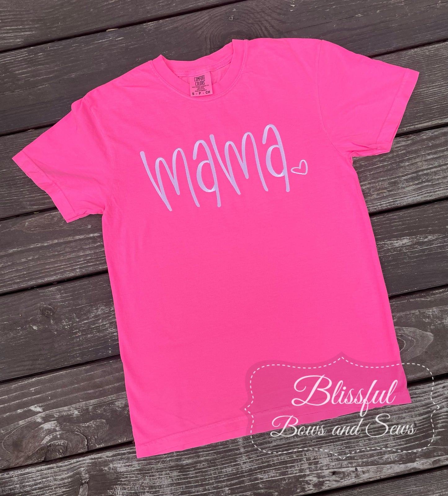 Mama Monogram Pink T-Shirt