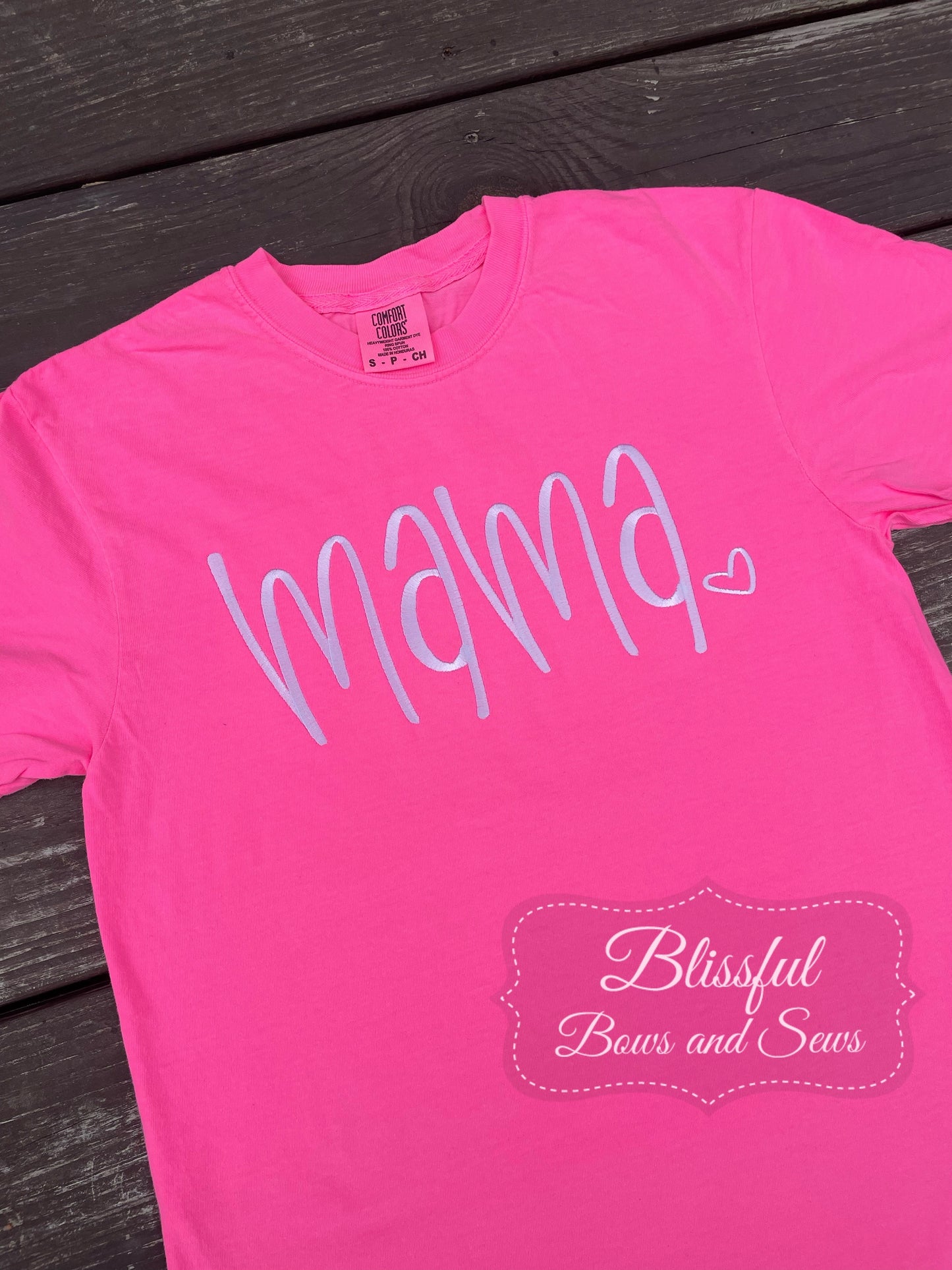 Mama Monogram Pink T-Shirt
