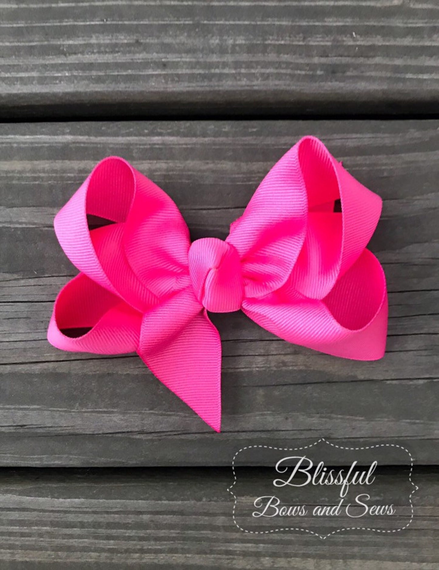 Small Bows - Hot pink